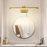 Simple Linear Vanity Light with Pull Chain Switch Image - 6