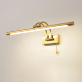 Simple Linear Vanity Light with Pull Chain Switch Image - 7