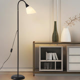 Simple Living Room Modern Black Cone Metal Floor Lamp Image - 11