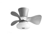 Simple Living Room Remote Dimming LED Ceiling Fan Light Image - 11