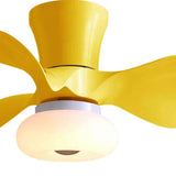 Simple Living Room Remote Dimming LED Ceiling Fan Light Image - 12