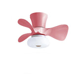 Simple Living Room Remote Dimming LED Ceiling Fan Light Image - 3