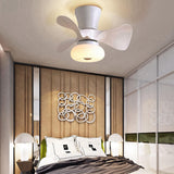 Simple Living Room Remote Dimming LED Ceiling Fan Light Image - 4