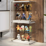 Simple Living Room Stackable Clear Display Cabinet Image - 16