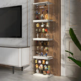 Simple Living Room Stackable Clear Display Cabinet Image - 20