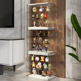 Simple Living Room Stackable Clear Display Cabinet Image - 30