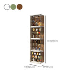 Simple Living Room Stackable Clear Display Cabinet Image - 40