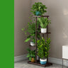 Simple Metal Frame Floor Multi-Tier Plant Stand White Image - 14