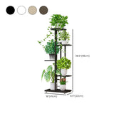 Simple Metal Frame Floor Multi-Tier Plant Stand White Image - 36