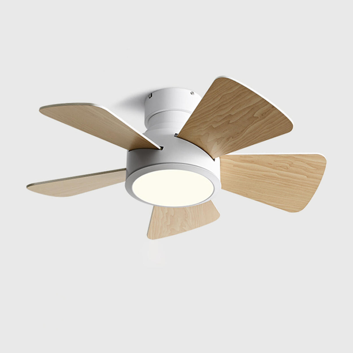 Simple Mini 5 Blade Remote Ceiling Fan with LED Light Image - 7