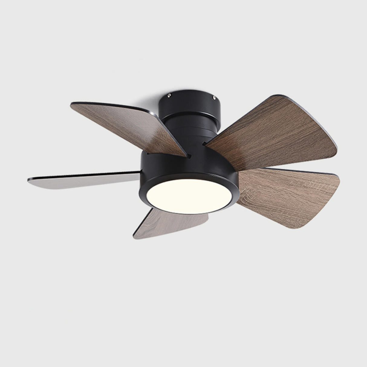 Simple Mini 5 Blade Remote Ceiling Fan with LED Light Image - 8