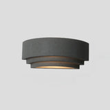 Simple Mini Concrete Multi-Tier Arch Wall Light Grey Image - 3