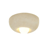 Simple Mini Cream Geometric Flush Mount Ceiling Light Image - 5