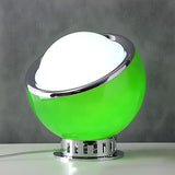 Simple Mini Semicircle Globe Glass Shade Table Lamp Image - 10