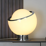 Simple Mini Semicircle Globe Glass Shade Table Lamp Image - 13