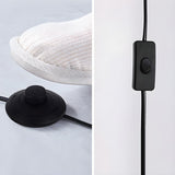 Simple Modern Adjustable Drum Black Floor Lamp Image - 10