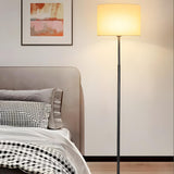 Simple Modern Adjustable Drum Black Floor Lamp Image - 3