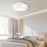 Simple Modern Bladeless Ceiling Fan with LED Light Image - 1