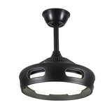 Simple Modern Bladeless Ceiling Fan with LED Light Image - 7