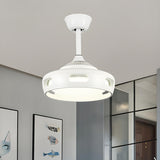 Simple Modern Bladeless Ceiling Fan with LED Light Image - 9