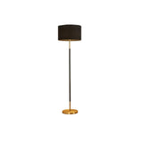 Simple Modern Cylinder Black Metal LED Floor Lamp Image - 10