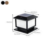 Simple Modern Square Metal Outdoor Patio Table Lamp Image - 16