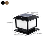 Simple Modern Square Metal Outdoor Patio Table Lamp Image - 18