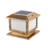 Simple Modern Square Metal Outdoor Patio Table Lamp Image - 2