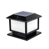 Simple Modern Square Metal Outdoor Patio Table Lamp Image - 3