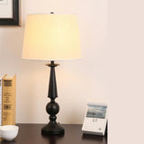 Simple Modern Style Black Lamp Post Geometric Table Lamp Image - 2