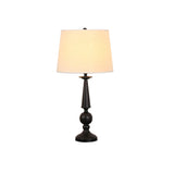 Simple Modern Style Black Lamp Post Geometric Table Lamp Image - 5