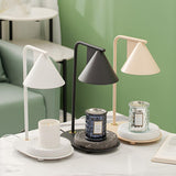 Simple Modern Tapered Shade Metal Candle Table Lamp Image - 2