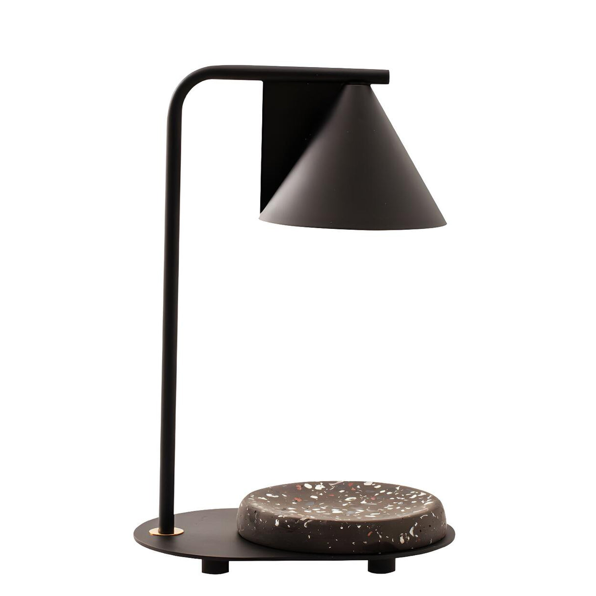 Simple Modern Tapered Shade Metal Candle Table Lamp Image - 5