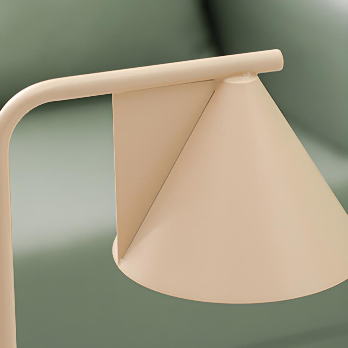 Simple Modern Tapered Shade Metal Candle Table Lamp Image - 9