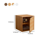 Simple Natural Finish Modular Wooden Cube Bookcase Image - 26