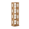 Simple Open Back Beech Wood Vertical Rectangle Bookcase Image - 18