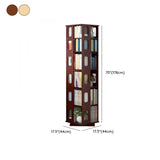 Simple Open Back Beech Wood Vertical Rectangle Bookcase Image - 23