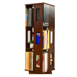 Simple Open Back Beech Wood Vertical Rectangle Bookcase Image - 4