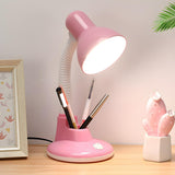 Simple Pink Adjustable LED Modern Geometric Table Lamp Image - 1