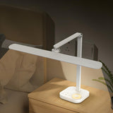 Simple Plug-In Linear Metal Shade Modern Table Lamp Image - 14