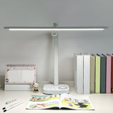 Simple Plug-In Linear Metal Shade Modern Table Lamp Image - 16