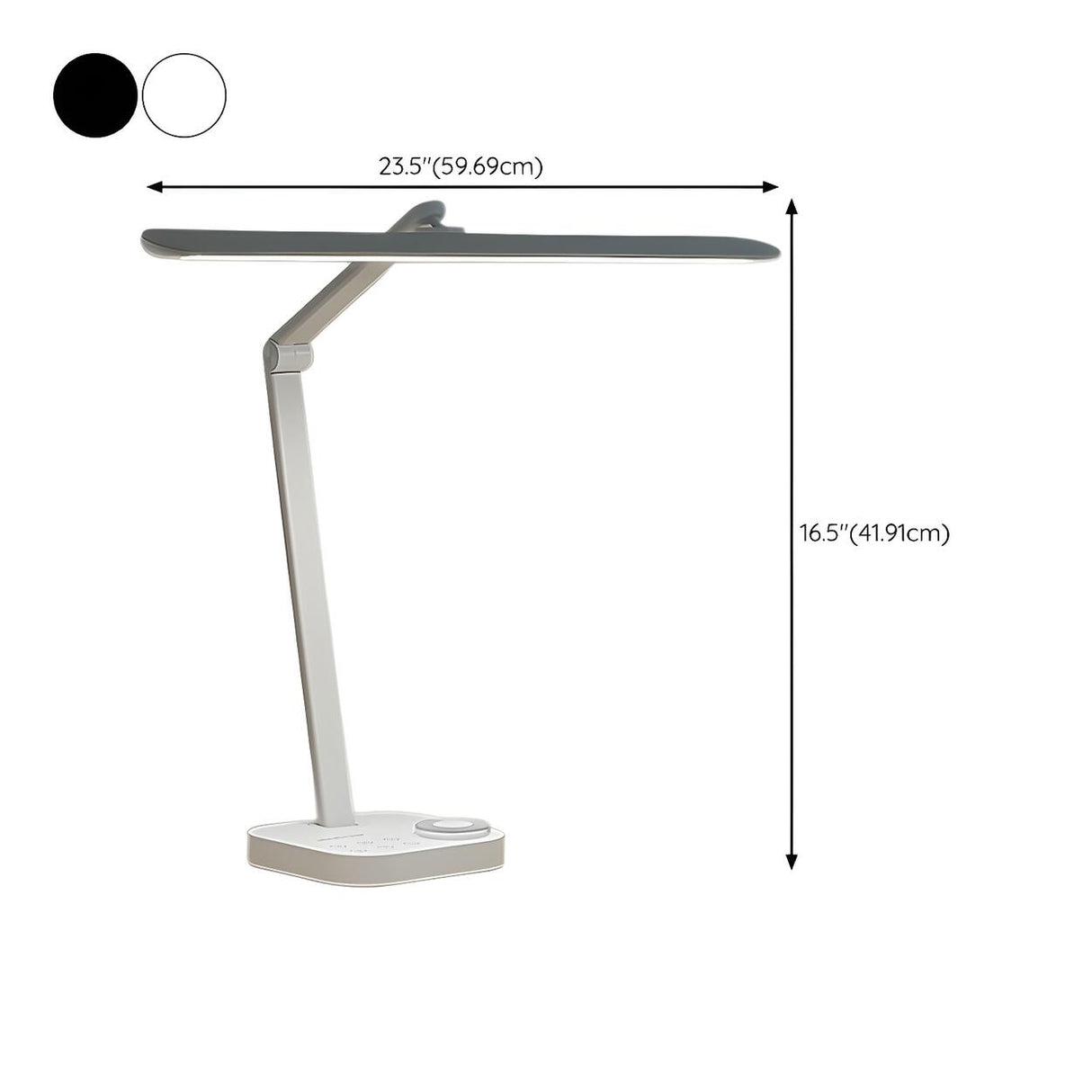 Simple Plug-In Linear Metal Shade Modern Table Lamp 