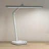 Simple Plug-In Linear Metal Shade Modern Table Lamp Image - 3