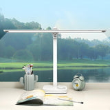 Simple Plug-In Linear Metal Shade Modern Table Lamp Image - 4