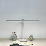 Simple Plug-In Linear Metal Shade Modern Table Lamp Image - 5