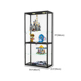 Simple Rectangular Clear Glass Floor Display Cabinet Image - 16