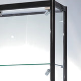 Simple Rectangular Clear Glass Floor Display Cabinet Image - 8