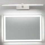 Simple Rectangular LED White Mirror Vanity Light Image - 11