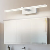 Simple Rectangular LED White Mirror Vanity Light Image - 2