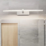 Simple Rectangular LED White Mirror Vanity Light Image - 3